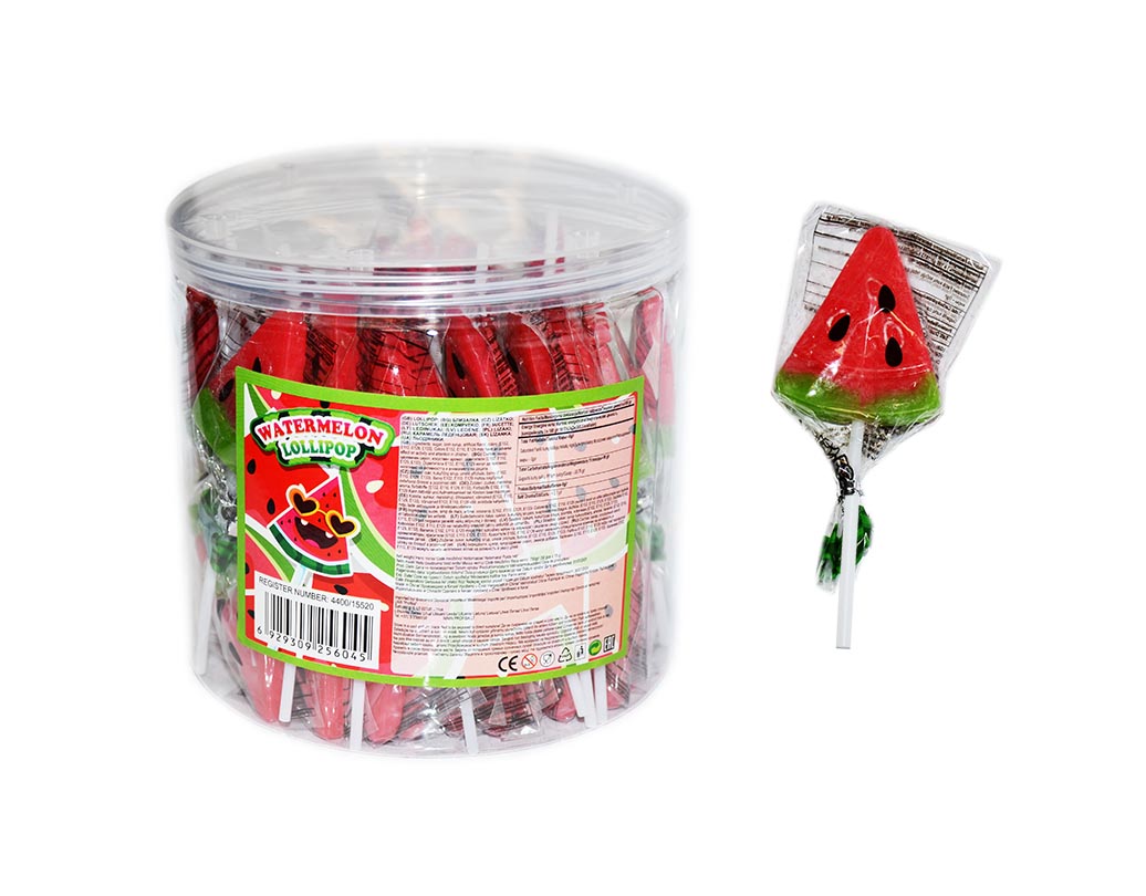 Watermelon Heart Lollipop Candy